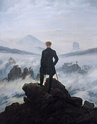 Caspar David Friedrich, Vaeltaja sumumeren yllä, 1818.