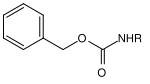 Structural formula of the Cbz protecting group