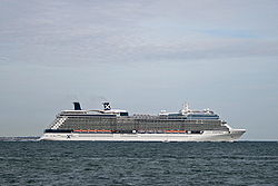 The Celebrity Equinox on her maiden voyage on July 31, 2009