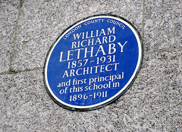 Central School of Art and Design, Southampton Row, Holborn, London WC1B 4AP: Blue Plaque for William Lethaby, first Principal of the Central School of