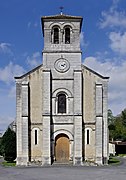 Church of Saint Christophe, Chalais, Charente, France - facade