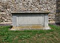 Chest tomb to the south of the medieval Minster Church of St Mary and St Sexburga, Isle of Sheppey.