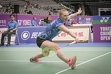 Jakobsen im Spiel bei den Chinese Taipei Open im Jahr 2018