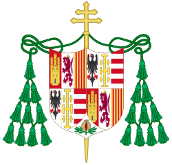 Coat of Arms of Archbishop Alonso of Aragon.svg