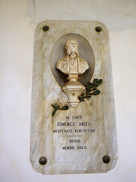 File:Corpo di Guardia, lapide commemorativa Domenico Angeli (Rovigo).JPG