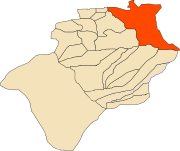 Location of Béni Ounif commune within Béchar Province