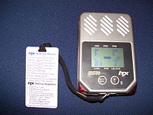 A multi-gas monitor with an instruction card Detector for Gas.jpg