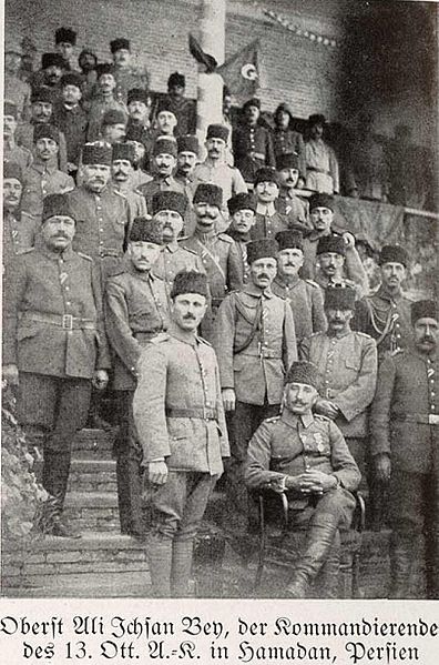 The commander of the XIII Corps Ali İhsan Sâbis and his men (Hamedan)