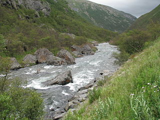 Drivdalen valley in Oppdal, Norway