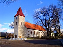 Durbes luterāņu baznīca (1651). Durbe, Latvija.