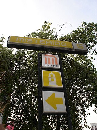 <span class="mw-page-title-main">Misterios metro station</span> Mexico City Metro station