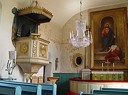 Åland-Eckerö. St. Lars Kirke - indefra