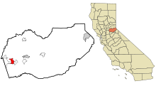 El Dorado County California Incorporated og Unincorporated områder Cameron Park Highlighted.svg