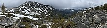 A panorama from a trail within the forest Eldorado National Forest.jpg