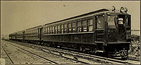 Electric coaches of the LIRR, ca. 1911 Electric traction for railway trains; a book for students, electrical and mechanical engineers, superintendents of motive power and others (1911) (14572144498).jpg