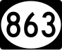 Пуерто Рико третична магистрала 863 маркер