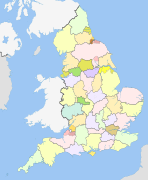 English metropolitan and non-metropolitan counties 1996