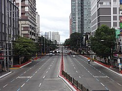 Část bulváru España, Sampaloc, Manila