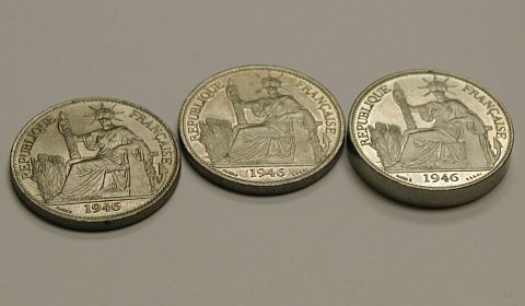 Regular coin, essai (pattern) and piedfort