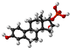 Estriol fosfat molekulasi ball.png