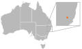 Range of Euastacus polysetosus