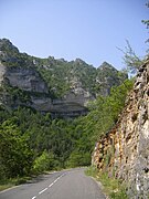 O RN 107BIS em Gorges du Tarn.