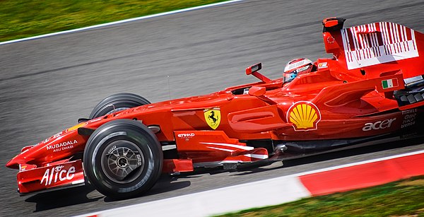 Kimi Räikkönen took the win from pole position.