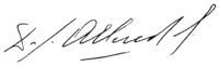 Salvador Allende, podpis
