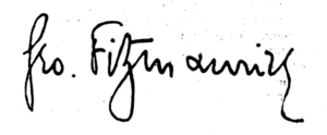 Cursive signature in ink