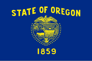 Flag of Oregon (obverse): The flag was adopted...