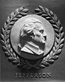T.Džefersono bareljefas JAV Kapitolijuje (skulptorius C. P. Jennewein, 1950)