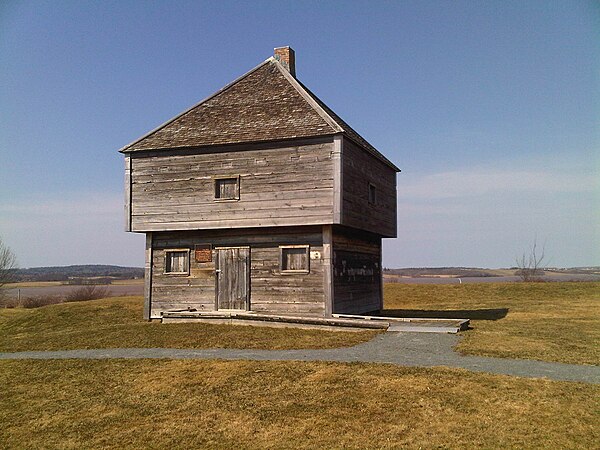 Fort Edward (built 1750), Windsor, Nova Scotia—the oldest blockhouse in North America