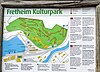 Map of the Fretheim Kulturpark, located behind the Fretheim Hotel