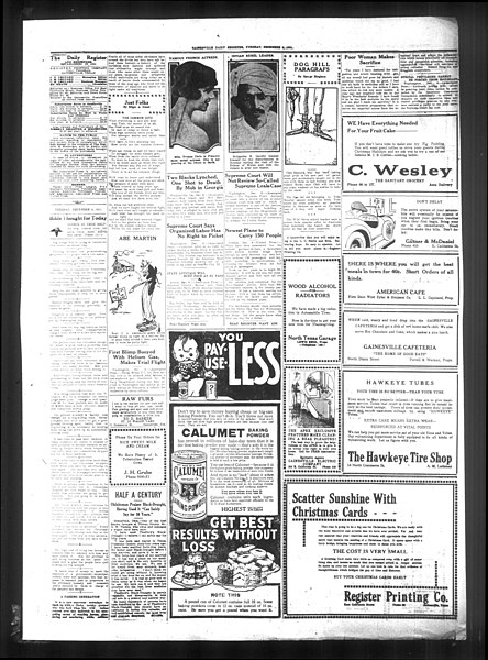 File:Gainesville Daily Register and Messenger (Gainesville, Tex.), Vol. 38, No. 107, Ed. 1 Tuesday, December 6, 1921 - DPLA - d80d4e0c57d4e5fd1a429c4734dcc829 (page 4).jpg