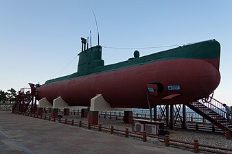 Le sous-marin nord-coréen de l'incident d'infiltration de Gangneung en 1996 est exposé à Jeongdongjin