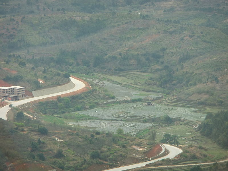 File:Gaotou Township - seen from Jin Mt - DSCF3349.JPG