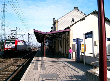 La gare de Rodange.