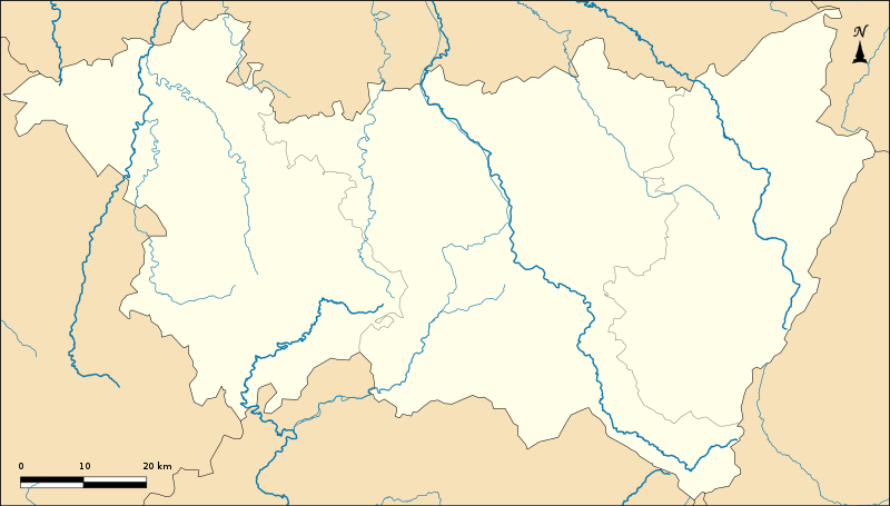 Carte des Vosges