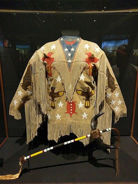 An Arapaho buckskin ghost shirt, ca 1890