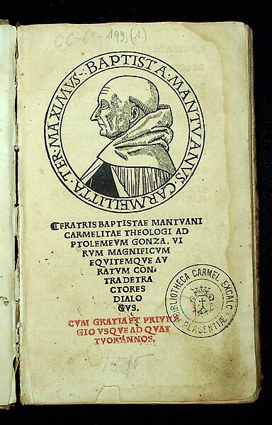 File:Giovanni Battista Spagnoli - Fratris Baptistae Mantuani Carmelit 1516 - Carm ANT 5 A 43 00001.jpg