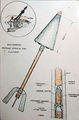 The scheme of the shell for the Gobyato's mortar (from the Alferaki Palace in Taganrog)