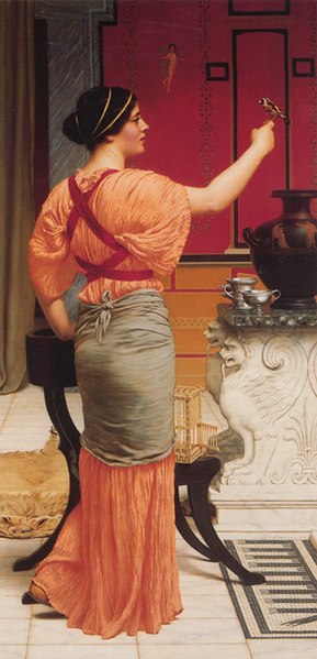 File:Godward, Lesbos et son moineau, 1916 (5614343468).jpg