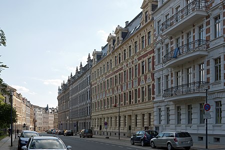 OST Typisches ostdeutsches Gründerzeitviertel, behutsam saniert. Ehemalige Frauen- und Reichenbacher Vorstadt, heute Görlitz-Innenstadt, 2011