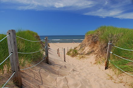 Sand dunes at the Greenwich section of PEI National Park