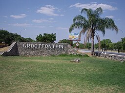 Infartsskylt till Grootfontein