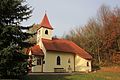 Deutsch: Wienerwaldkapelle mit Parkanlage der Pfarre Sulz im Wienerwald in Wienerwald, erbaut 1995