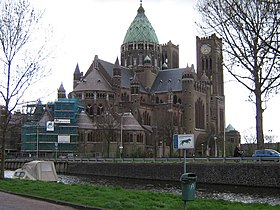 Illustrasjonsbilde av seksjonen Saint Bavo Cathedral i Haarlem