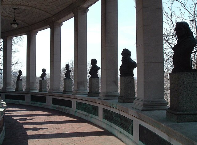 The Hall of Fame for Great Americans is located on the BCC campus