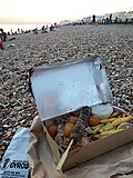 Thumbnail for File:Having gyros during sunset on Brighton beach.jpg