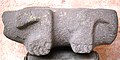 Stone animal carving missing head